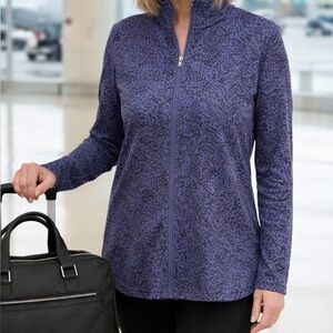 Chico’s Traveler Size 1/Small Full Zip Top